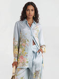Oversized floral pastel shirt