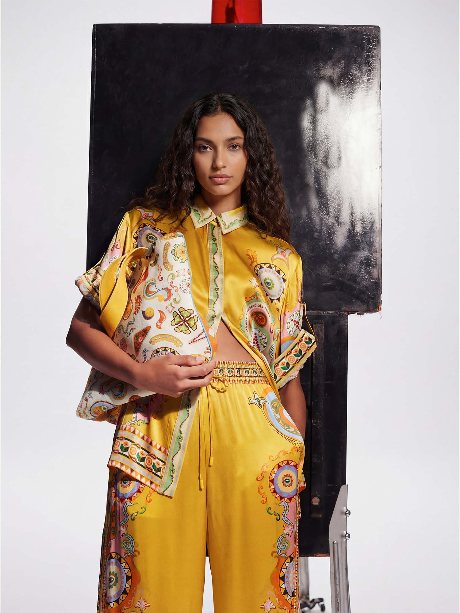 Floral rainbow top in plus size