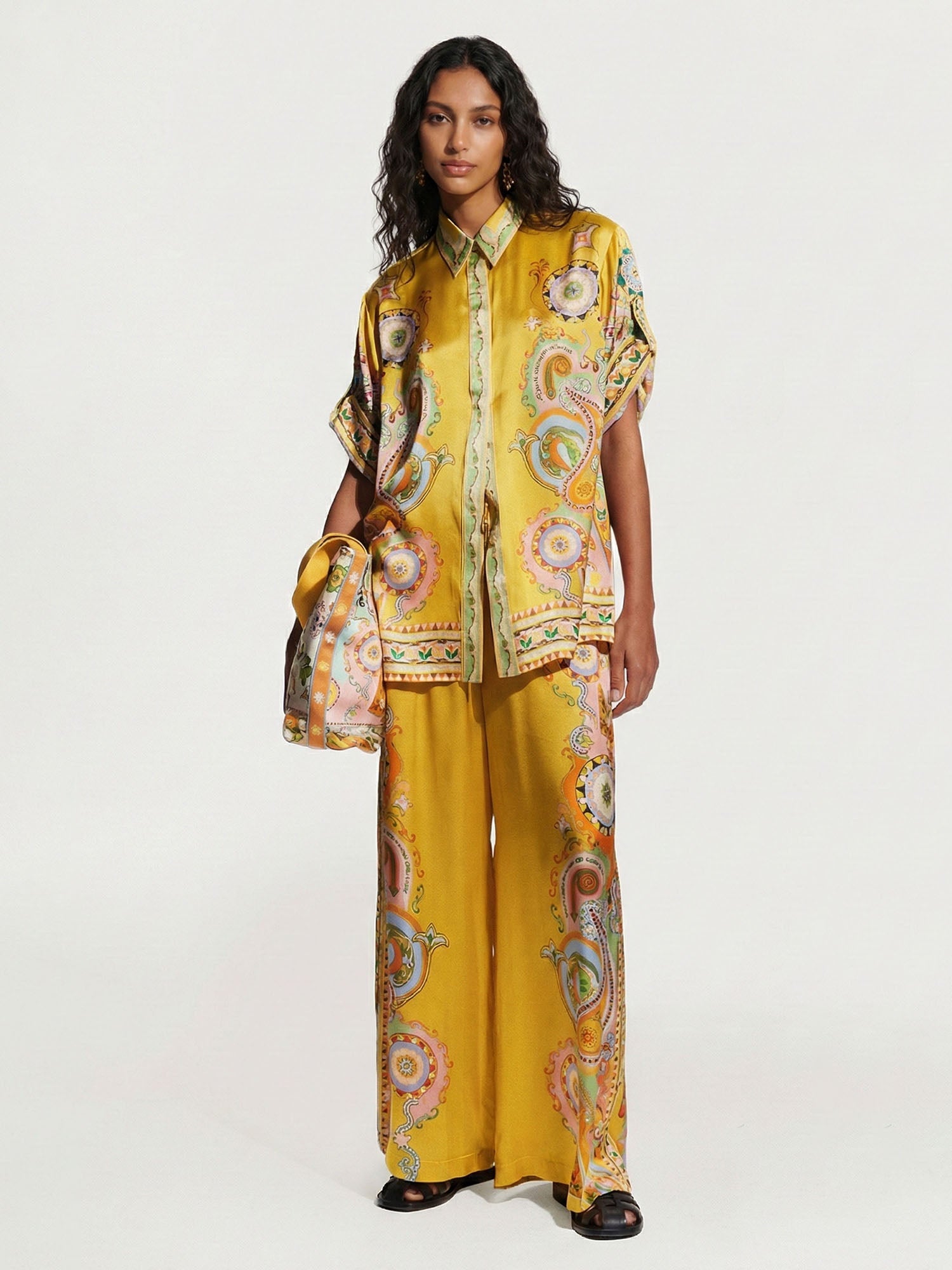 Floral rainbow top in plus size